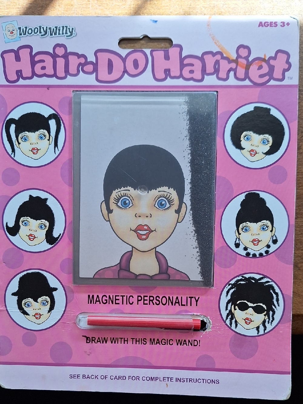 Wooly Willy Hair-Do Harriet Magnetic Hair Play Set - Pink